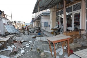 On 31 October, Azerbaijani armed forces targeted the civil infrastructure of the capital Stepanakert, including the central market of Stepanakert.
